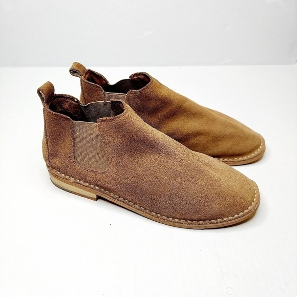 Steve Madden Sz 8 Dylan Tan Suede Ankle Boot EUC - Picture 10 of 15